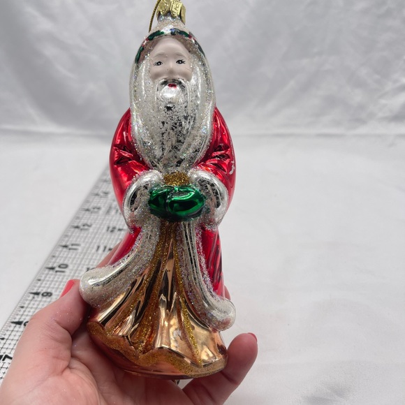 Hand blown glass Christmas ornament - Picture 2 of 7